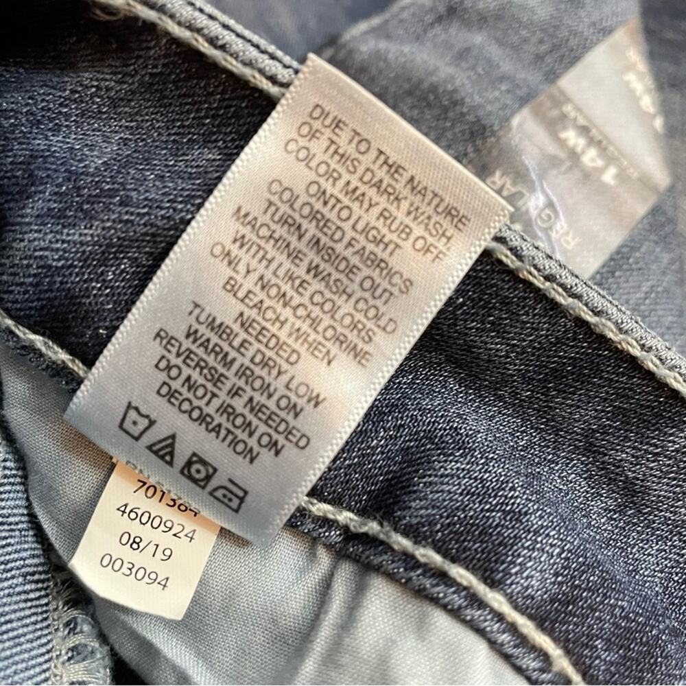 Maurices Mid Rise Boot cut denim flex Bling Embroidered Stretch jeans 14W 14 new - Picture 9 of 10